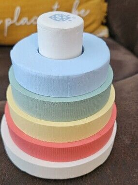 Joolbaby Stacked Foam Ring Toy - Pastel Multicolor